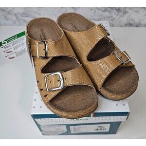 Flexus by Spring Step Samuella Support 2 Strap Sandal Slide Mule EU 37, US 6.5-7